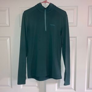 Marmot teal green 1/2 zip pullover